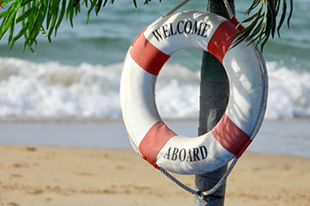Welcome Aboard Life preserver