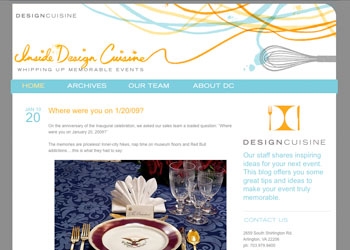Design Cuisine Blog home page