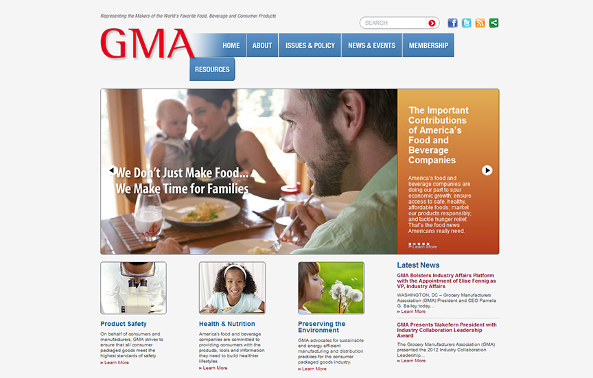 GMA home page