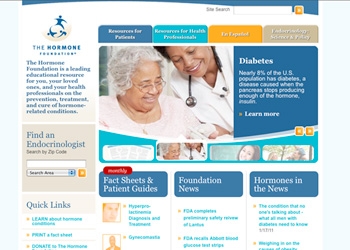 Hormone Foundation home page