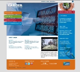 Conquer Cancer home page