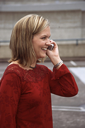 Woman on a mobile phone