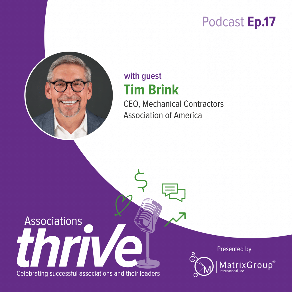 Associations Thrive episode 17 cover, featuring Tim Brink
